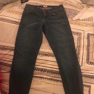 J. Crew Toothpick jeans dark wash regular inseam