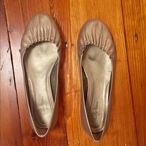 Ruched round-toed Cole Haan flats