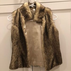 Faux fur vest