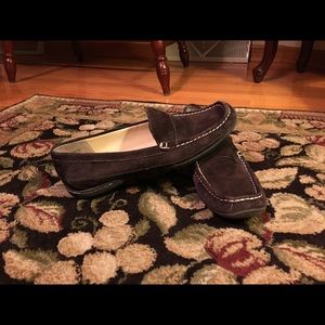 Chocolate brown suede Anne Klein I Flex loafers