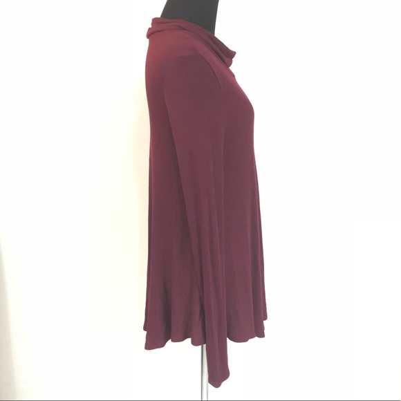 ANTHROPOLOGIE DELETTA MAROON TURTLENECK SIZE M - Picture 4 of 8