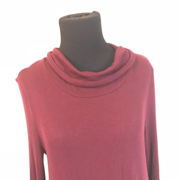 ANTHROPOLOGIE DELETTA MAROON TURTLENECK SIZE M - Picture 5 of 8