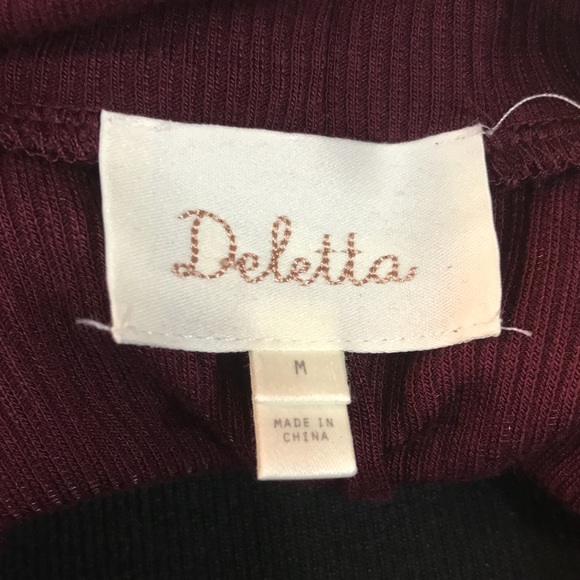 ANTHROPOLOGIE DELETTA MAROON TURTLENECK SIZE M - Picture 7 of 8