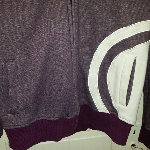 Nomis purple and white zip up hoodie - Picture 6 of 7