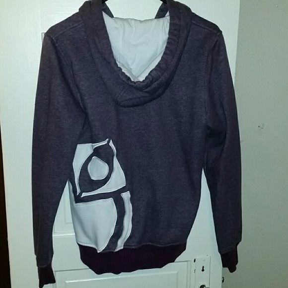 Nomis purple and white zip up hoodie - Picture 2 of 7