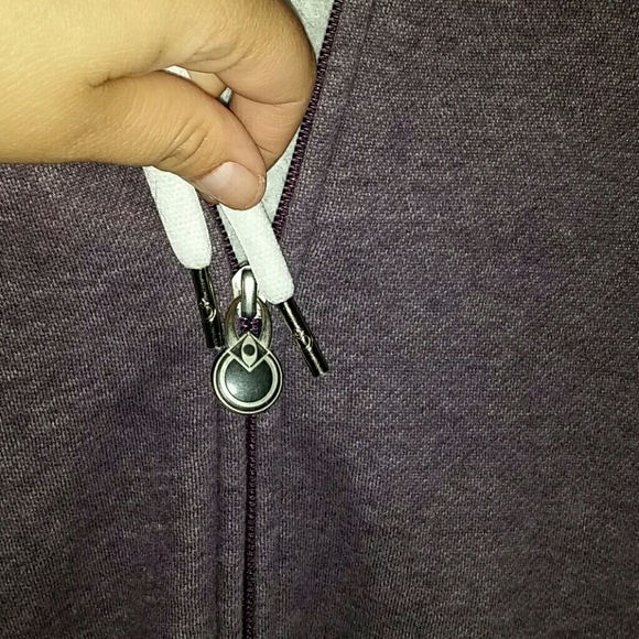 Nomis purple and white zip up hoodie - Picture 5 of 7