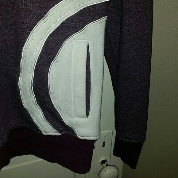 Nomis purple and white zip up hoodie - Picture 3 of 7