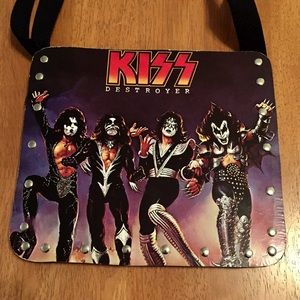 KISS vintage record purse