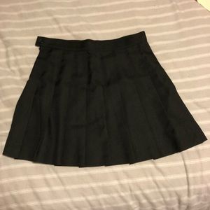 American Apparel Black Tennis Skirt