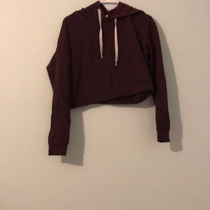 A cropped hoodie
