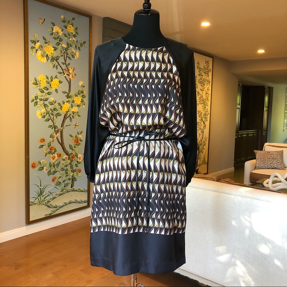ETRO Italy 100% Silk Dress EUC IT 44 US 8 M