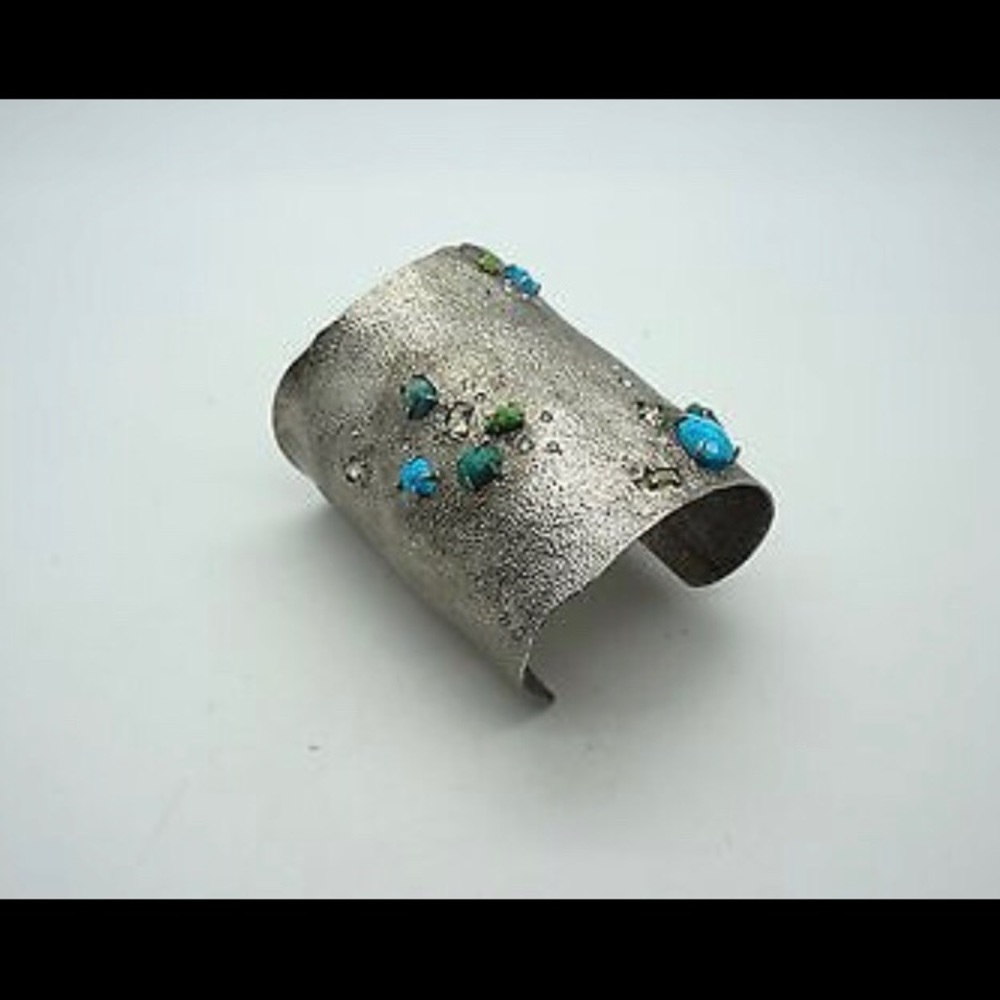 Alexis Bittar Multi-Stone SilverTone Cuff Bracelet
