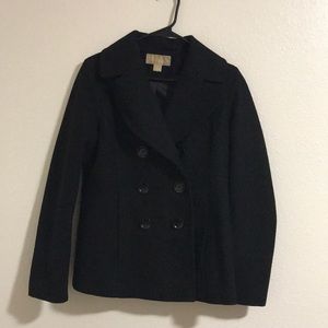 Michael Kors Women Pea Coat Black SM