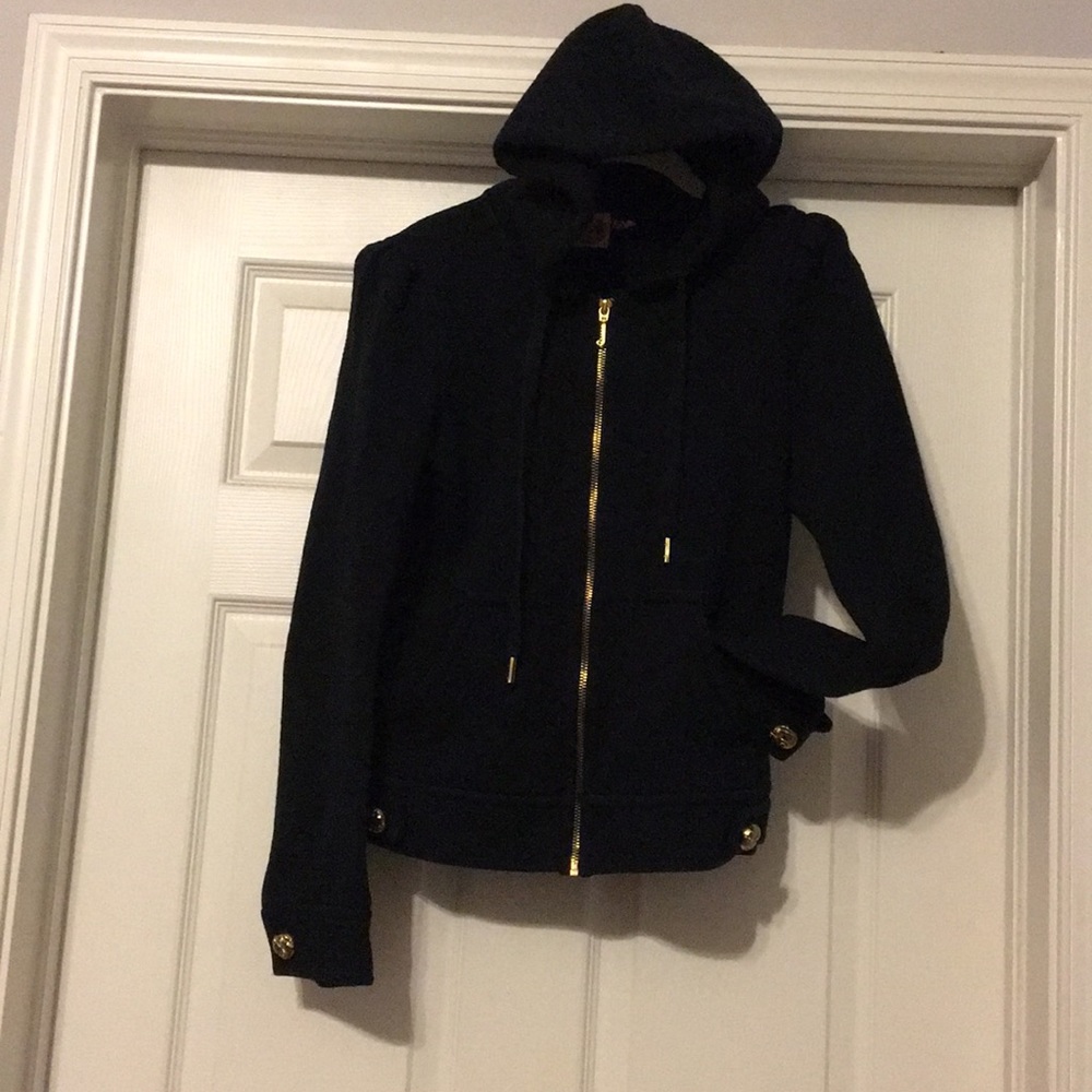 Juicy Couture quilted hoodie, black size medium