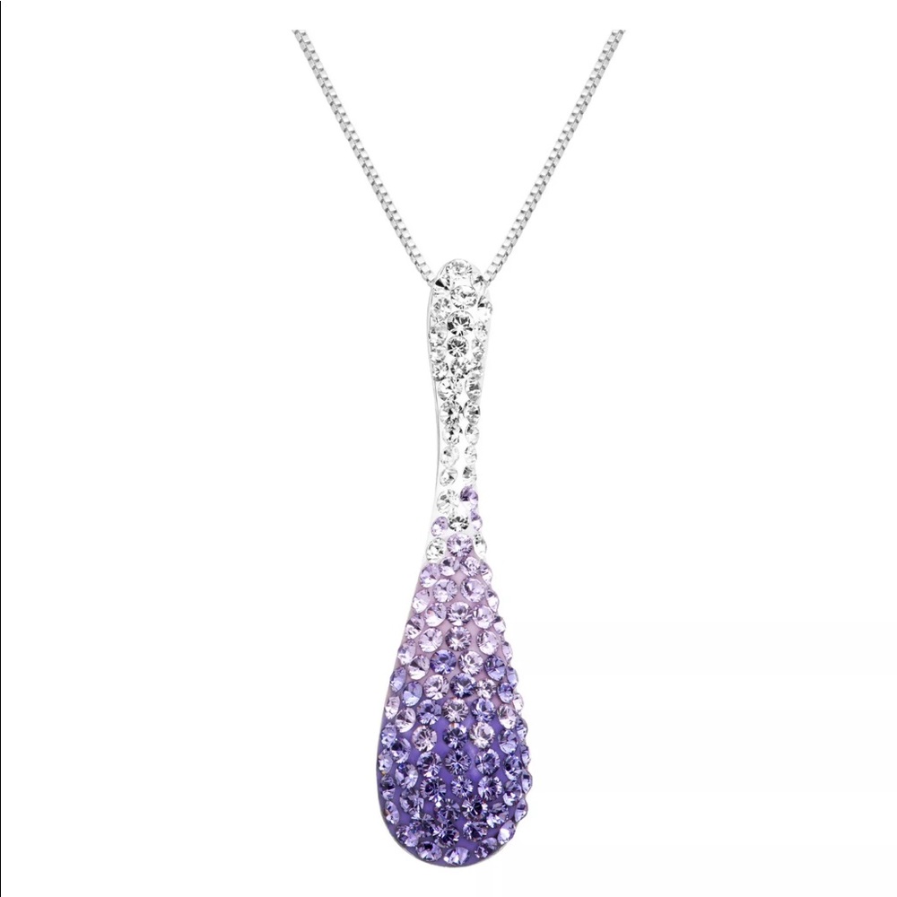 Sterling silver crystal pendant