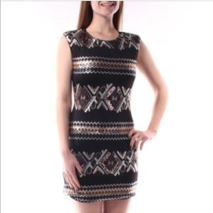 Tribal Sequin Party Dress