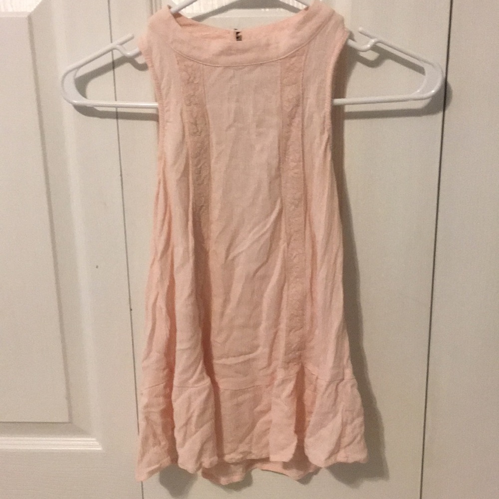 Light Pink High-Neck Tank