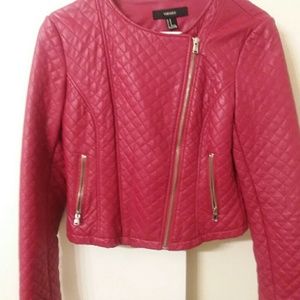 Red leather Jacket