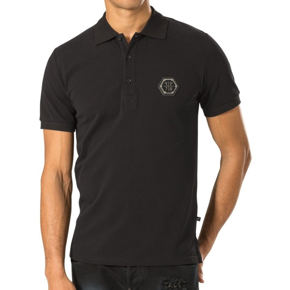 Philipp Plein polo Mr Jones black in man