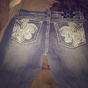 Miss me boot cut fleur de lid jeans 31