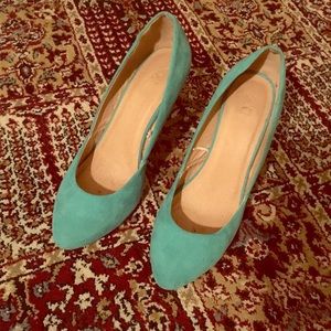 Teal Forever 21 heels