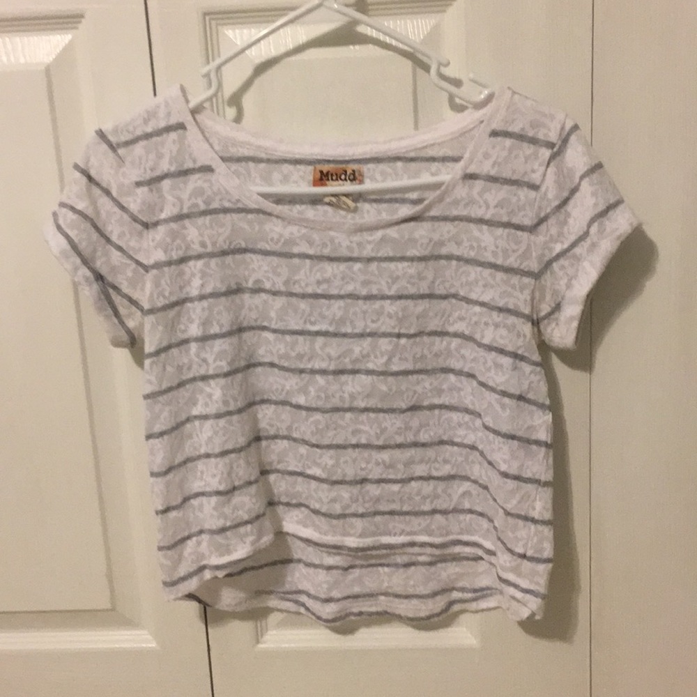 Striped Cropped Tee