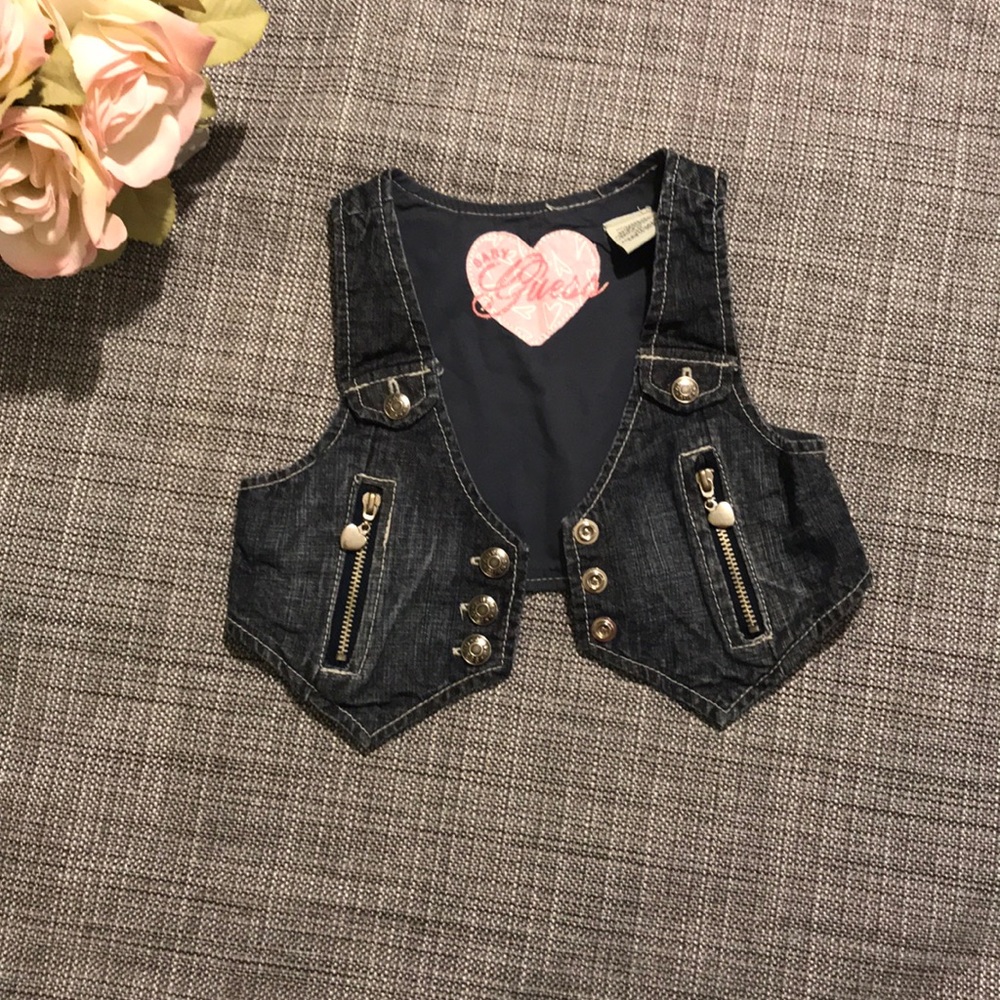 Guess Baby Girl Jean Vest 18M
