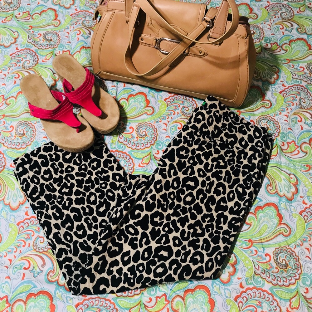 🖤Lilly Pulitzer cheetah print capri🖤