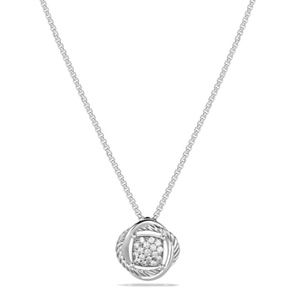 David Yurman Infinity Pendant Necklace Diamond