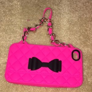 Hot pink purse iPhone 4s case