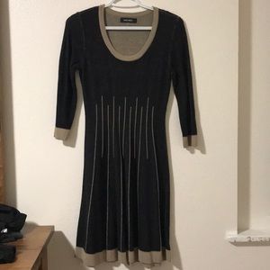 Nine West Women XS stretchy sweater dress New