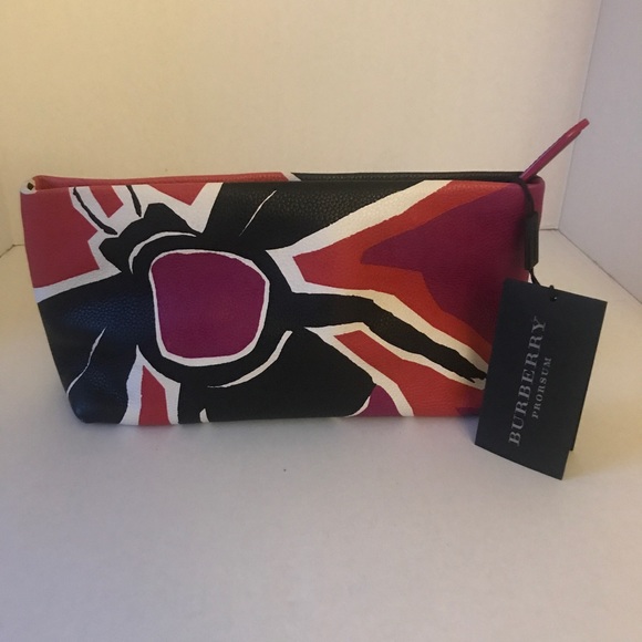 BURBERRY PRORSUM TULIP PINK BEE CLUTCH - Picture 2 of 4