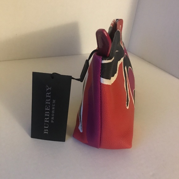 BURBERRY PRORSUM TULIP PINK BEE CLUTCH - Picture 3 of 4