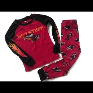 Gymboree Hot Stuff Rod Pjs Toddler Car Valentine 4