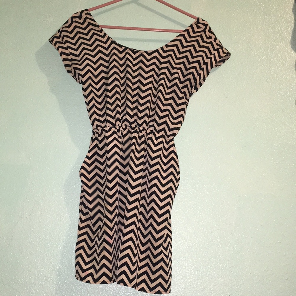 White and Black Dress