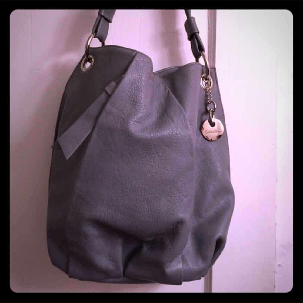 SOLD 💸TRADE PLS Calvin Klein Grey Leather MAKE