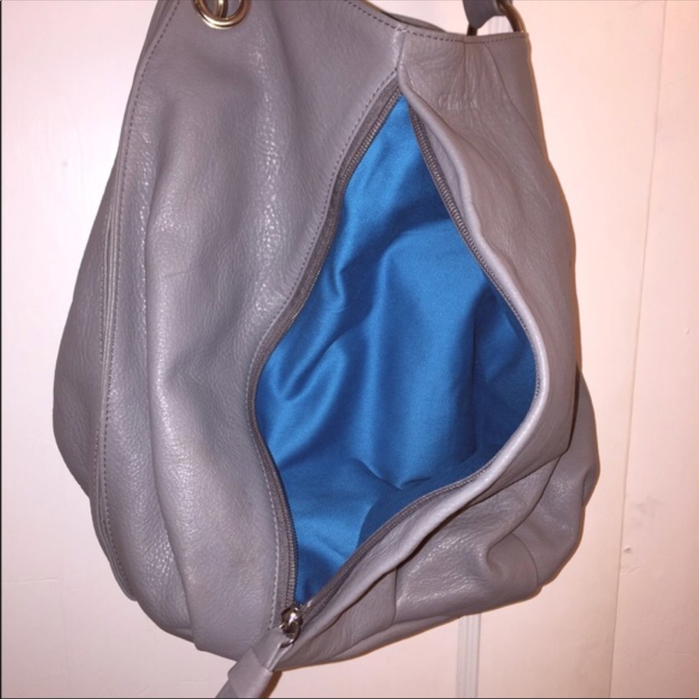 SOLD 💸TRADE PLS Calvin Klein Grey Leather MAKE - Picture 2 of 3