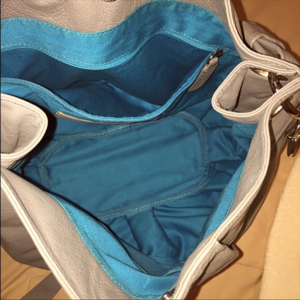 SOLD 💸TRADE PLS Calvin Klein Grey Leather MAKE - Picture 3 of 3