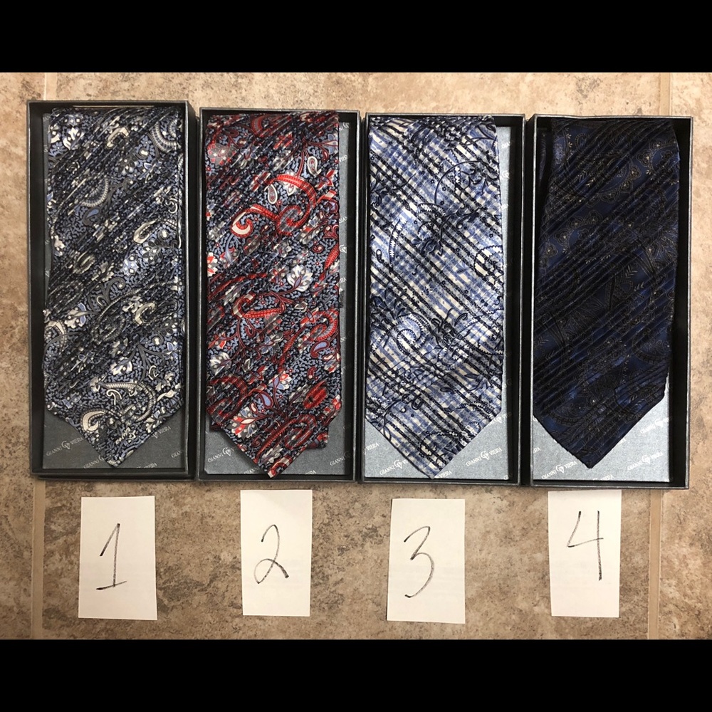 ANY 4 pleated ties