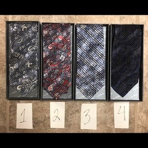 ANY 4 pleated ties