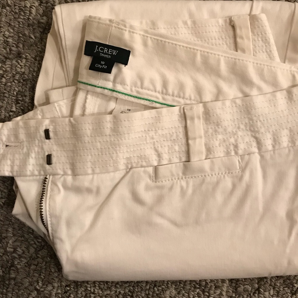 J crew white pants