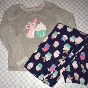 Carter’s girls fleece pajamas size 8