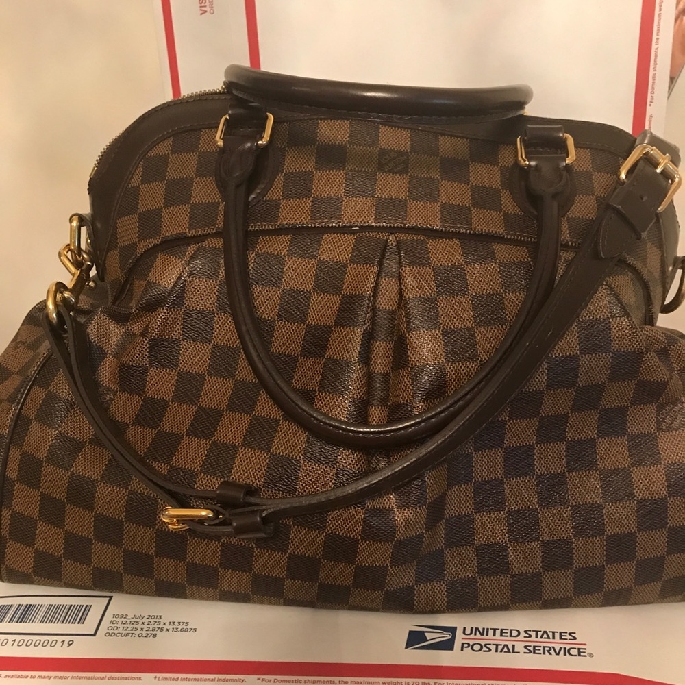 💯  authentic Louis Vuitton Damier Ebene Satchel
