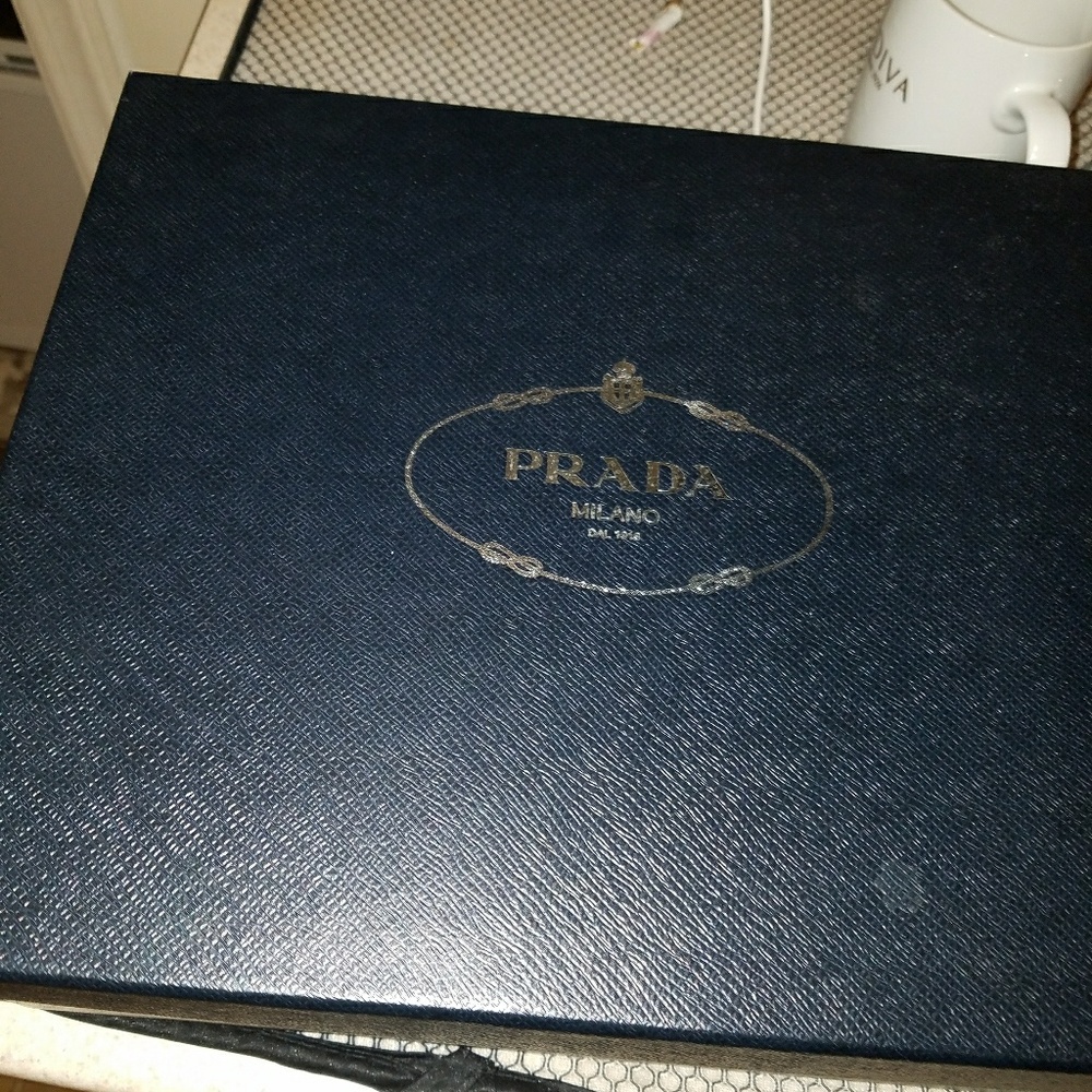 Prada high heeled Oxfords