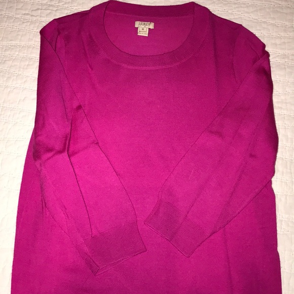 J Crew Neon Fuchsia Sweater 