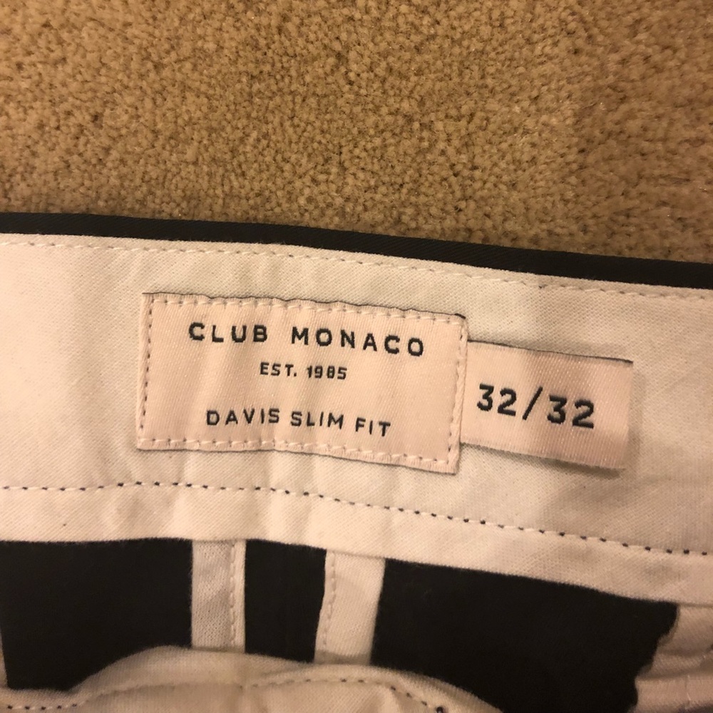 Club Monaco Davis Slim Fit Chino (Black 32x32)