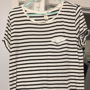 Black and white striped shirt