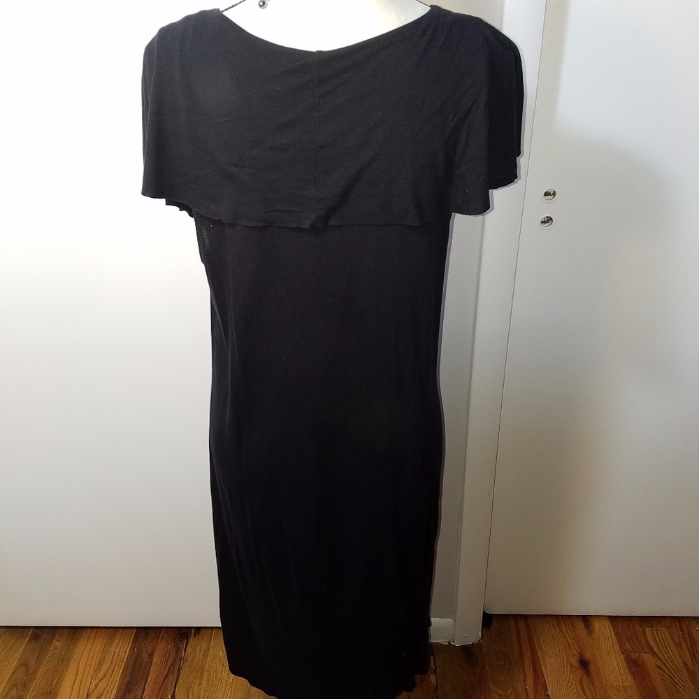 Mossimo Black Ruffled Shift Dress - Picture 4 of 8