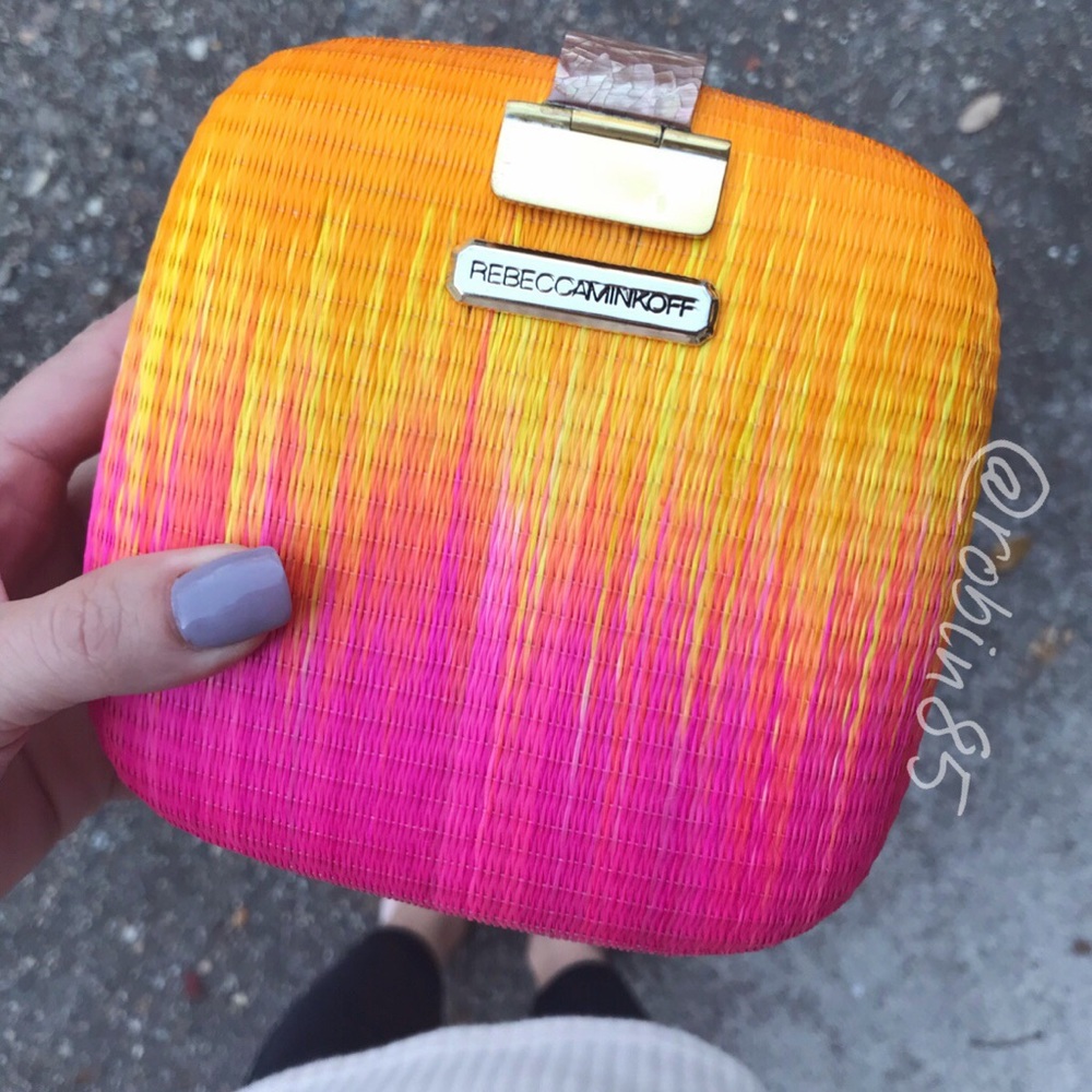 Rebecca Minkoff Clutch💚Mini Minaudier💛SALE🌈 - Picture 1 of 7