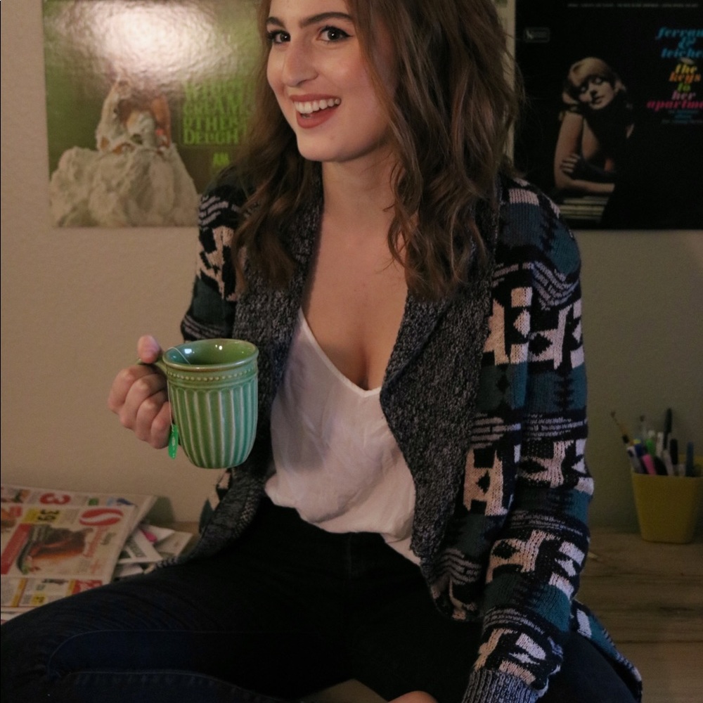 Aztec print sweater